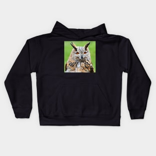 Eurasian Eagle Owl Kids Hoodie